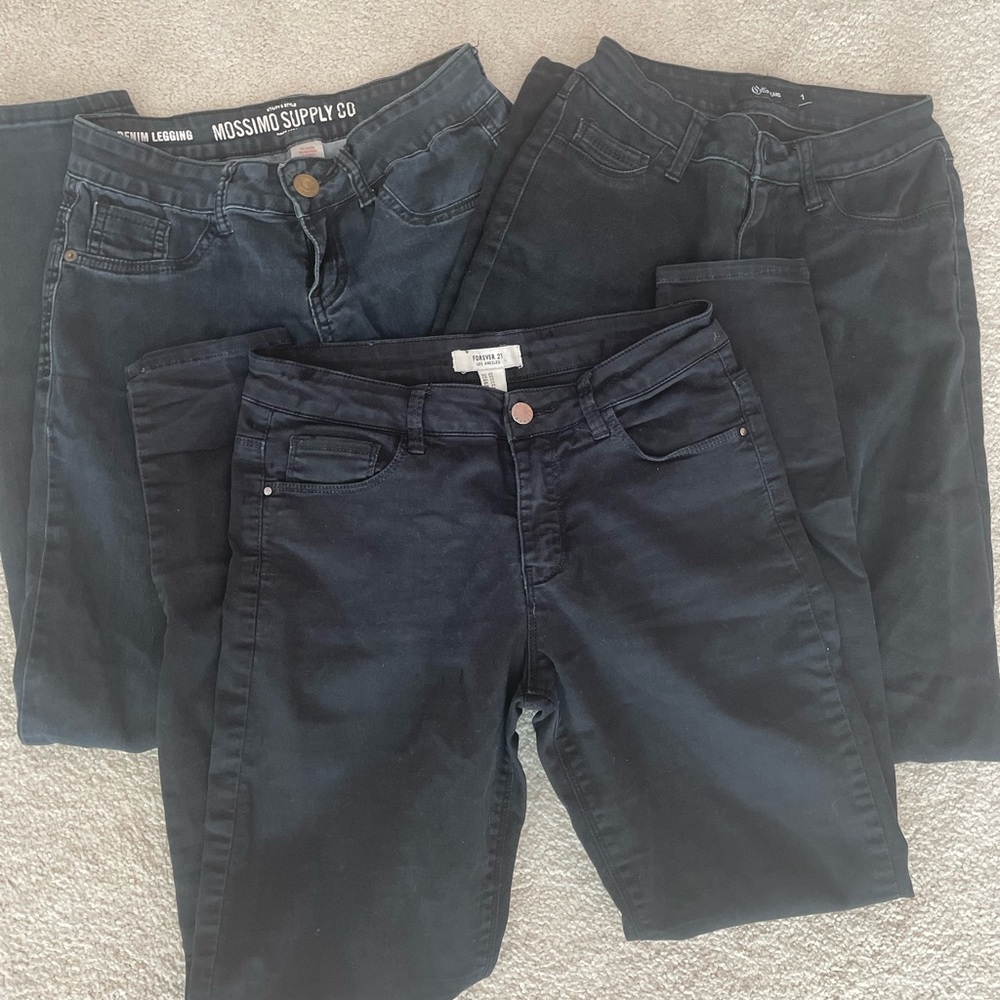 SET of 3 Black Jeans Bundle SALE